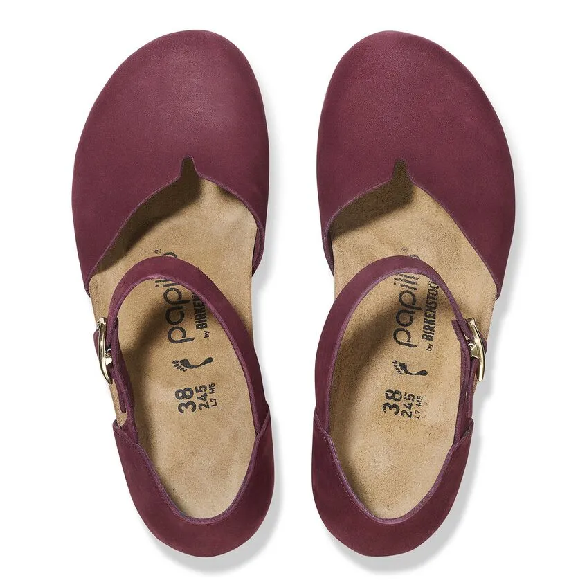 Mary Cork Wedge in Zinfandel