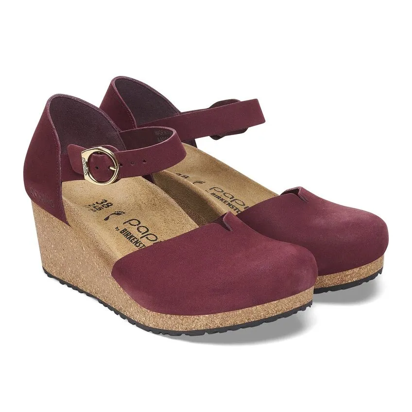 Mary Cork Wedge in Zinfandel