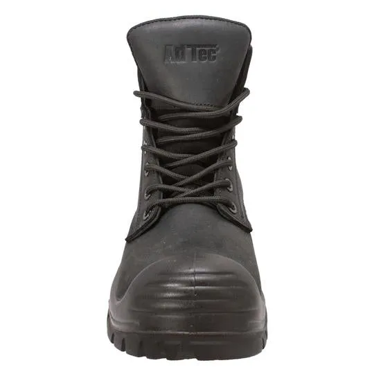 Men's 6" Black Waterproof Composite Toe Work Leather Boots