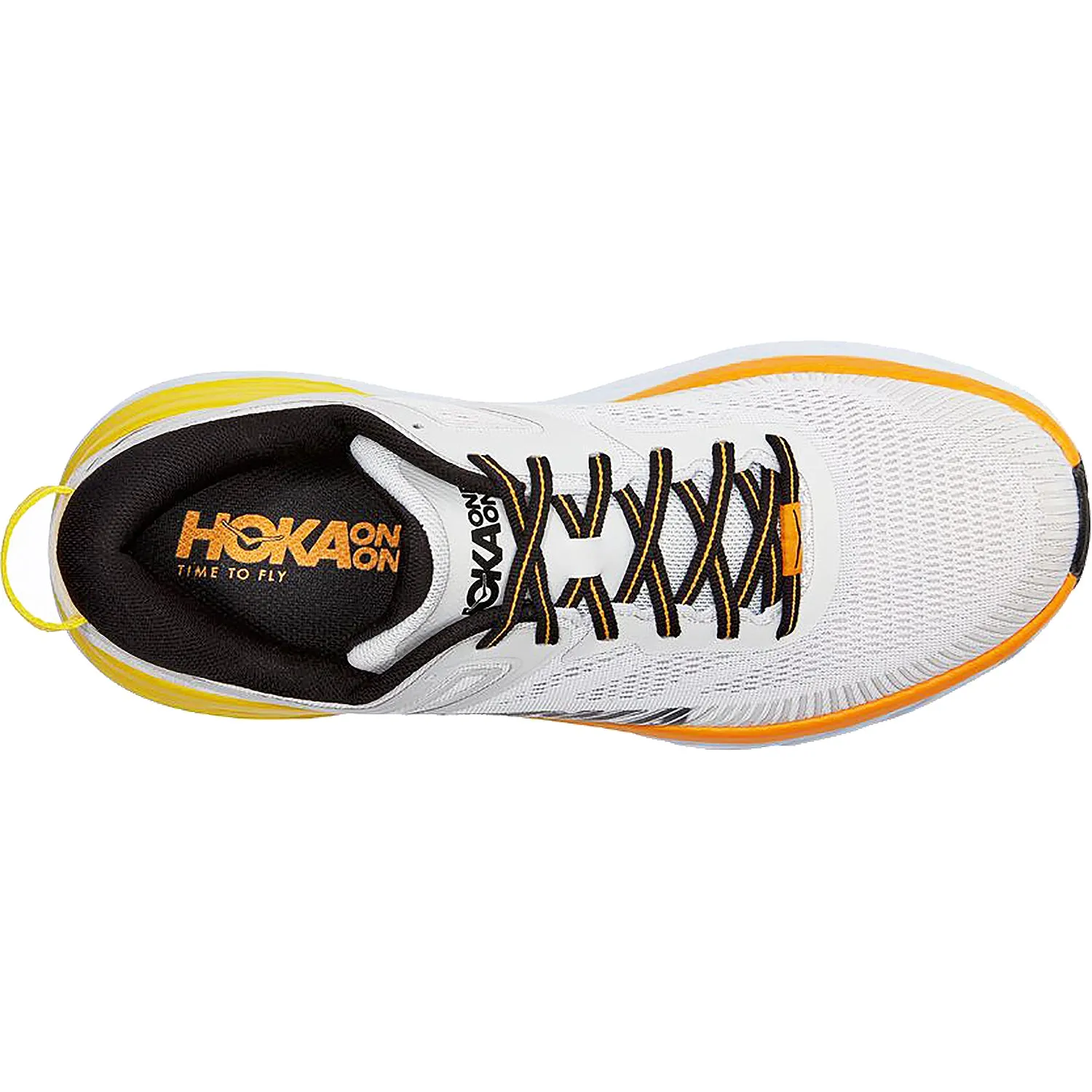 Men's Hoka One One Bondi 7 Nimbus Cloud/Radiant Yellow Mesh