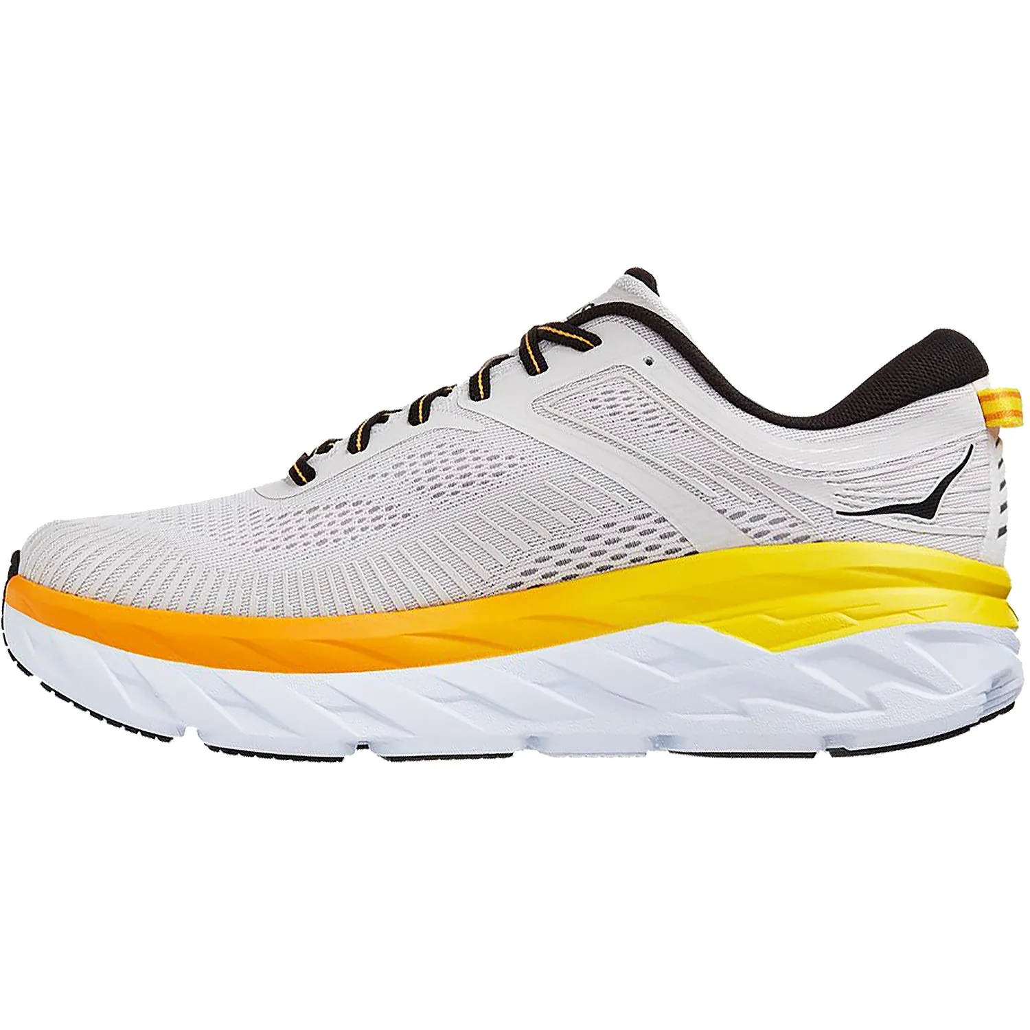 Men's Hoka One One Bondi 7 Nimbus Cloud/Radiant Yellow Mesh