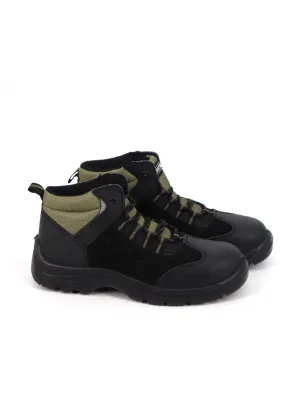 Men's Safety Work Ankle Boots,Black