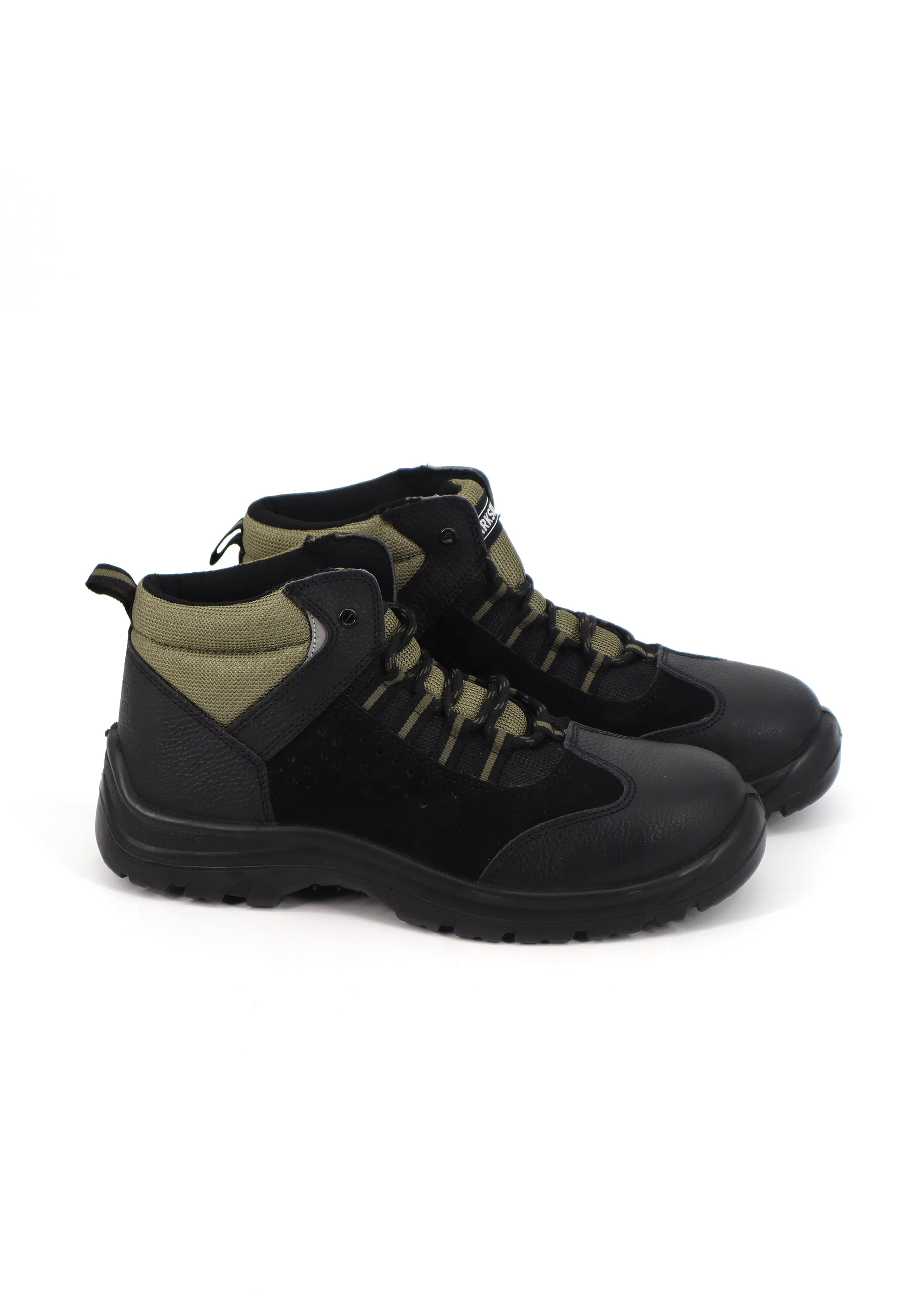 Men's Safety Work Ankle Boots,Black