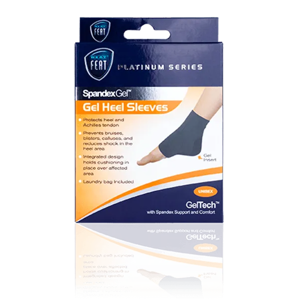 Neat feat Spandex Gel Heel Sleeve Protects Achillies Tendon