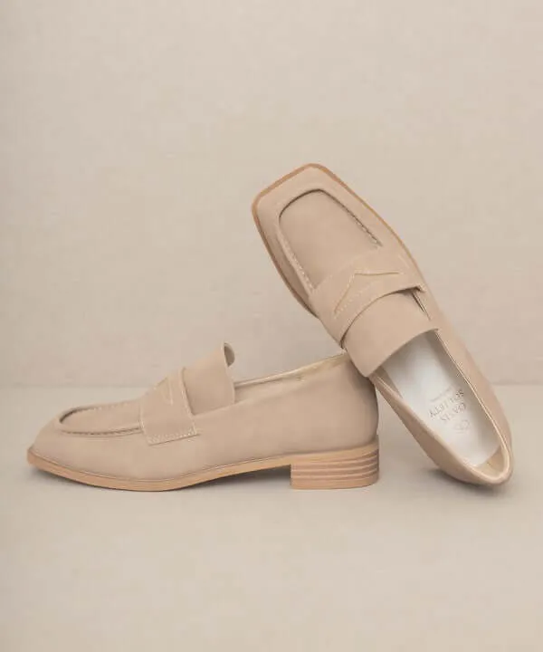 OASIS SOCIETY June - Square Toe Penny Loafers