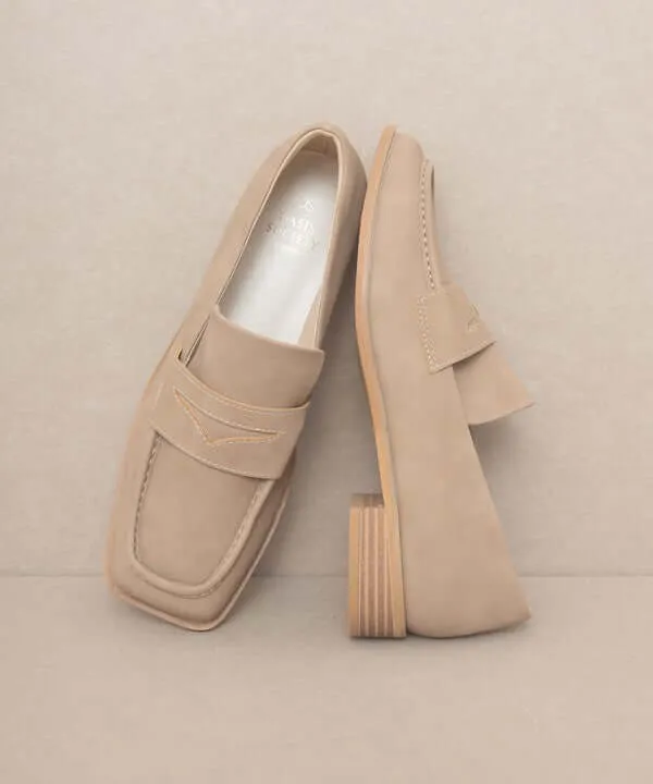 OASIS SOCIETY June - Square Toe Penny Loafers