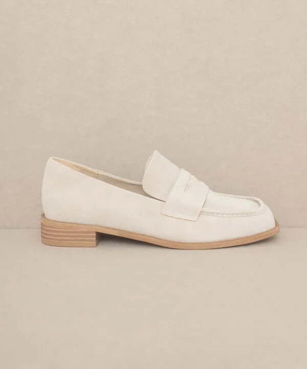 OASIS SOCIETY June - Square Toe Penny Loafers