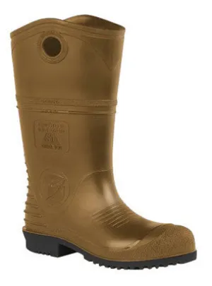 Onguard Size 13 Men's Dark Brown And Black DuraPro XCP PVC Chemical Resistant Boots With Chevron Sure-Flex PVC Outsole, Steel Toe And Shank