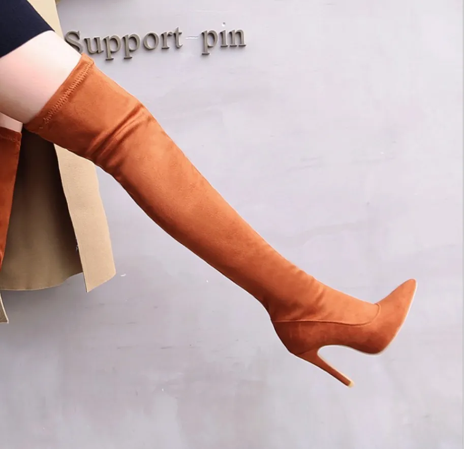 Over The Knee High Heel Boots