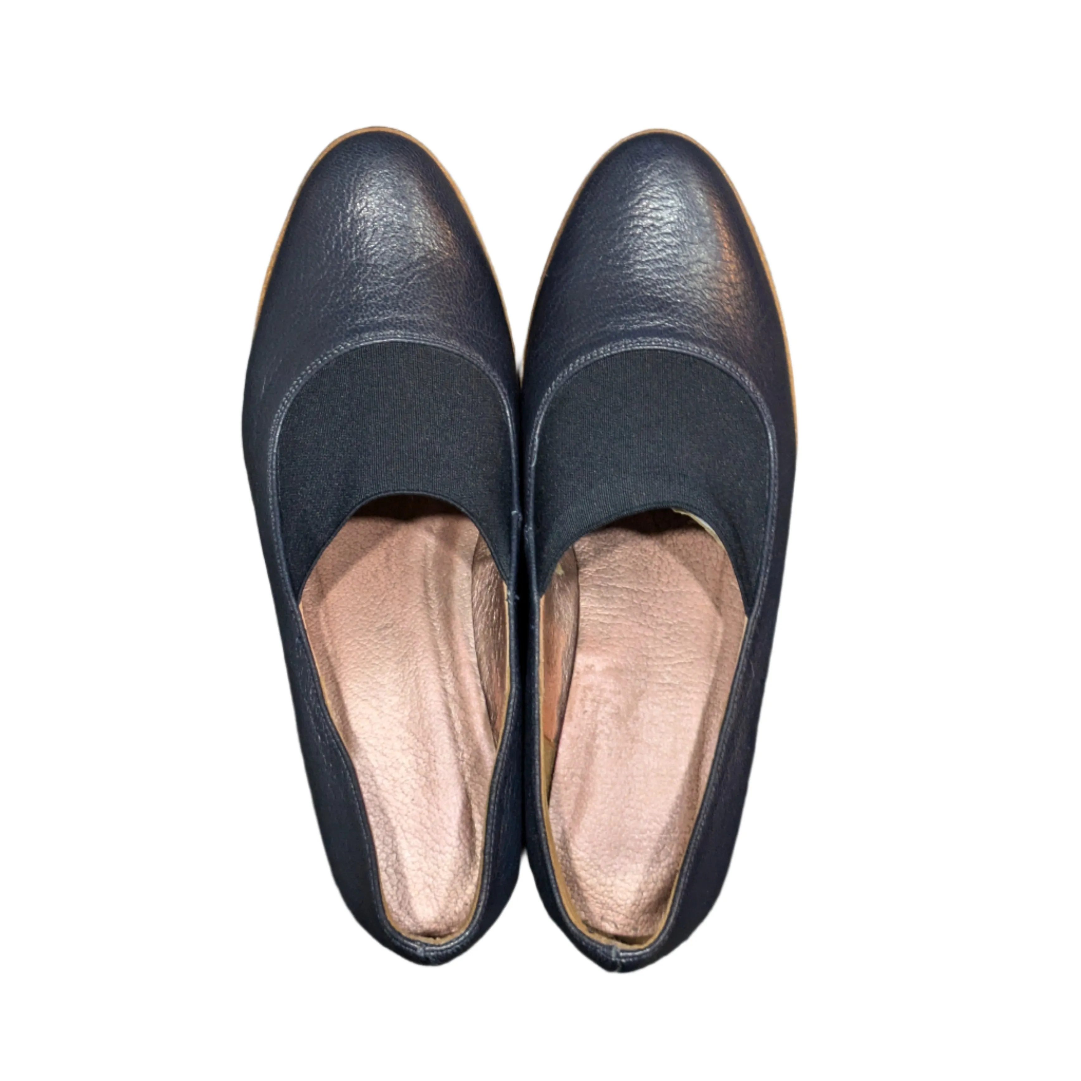 Pedro Anton Navy Wedge Pumps Size UK 4 / EU 37 / US 6.5