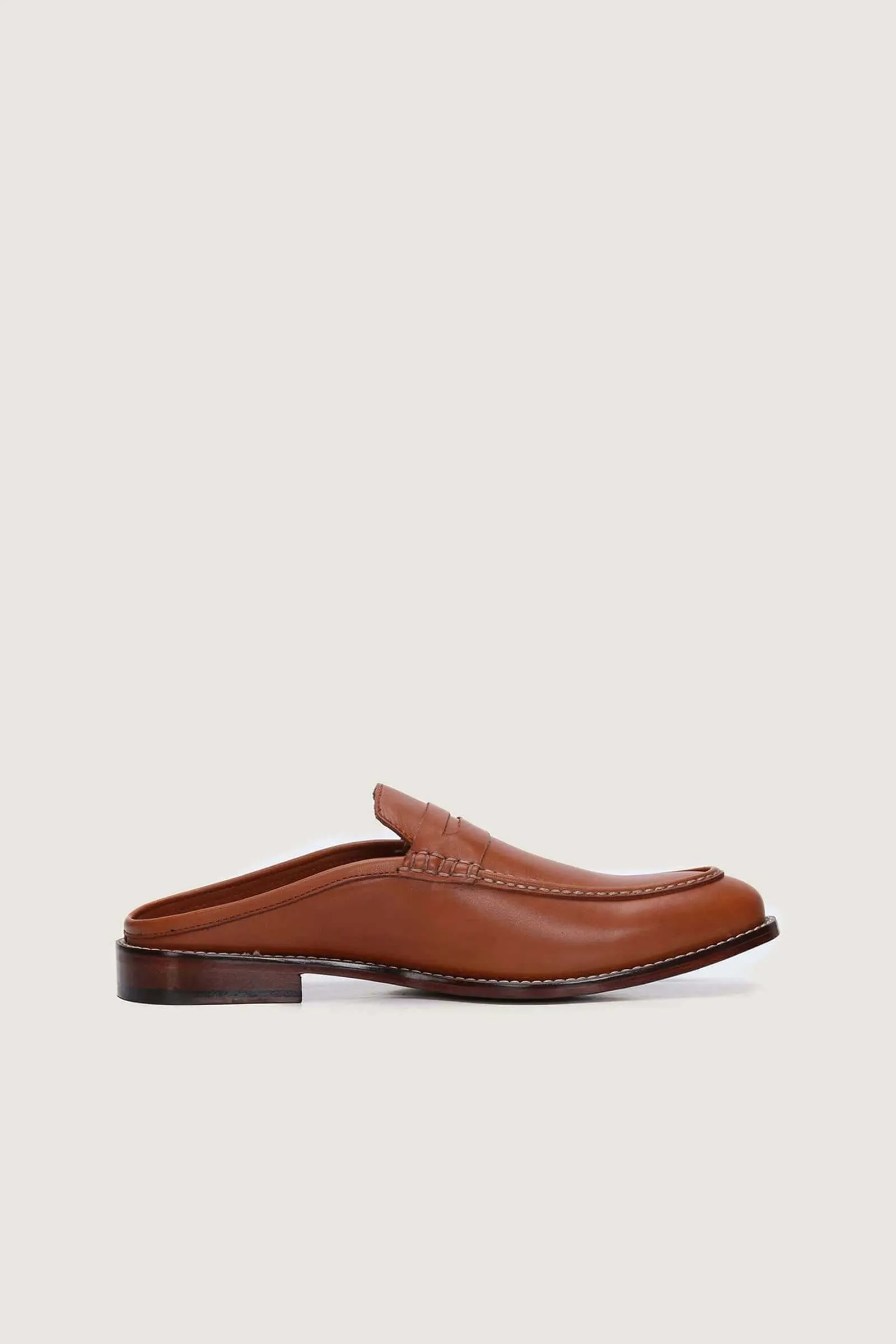 Penny Backless Leather Loafers