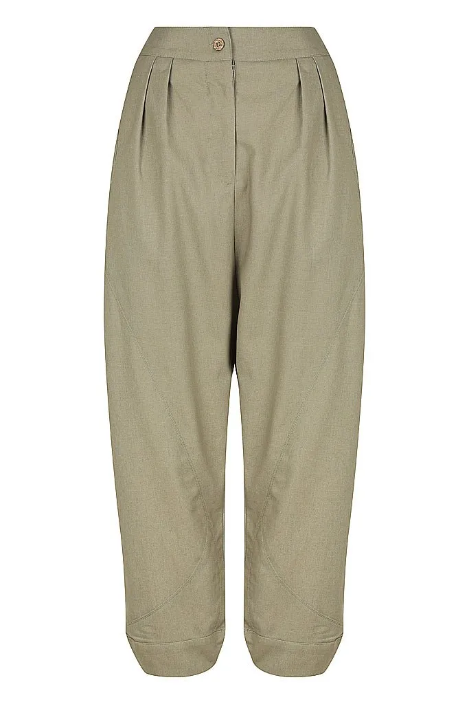 Peta Cocoon Pants- Olive