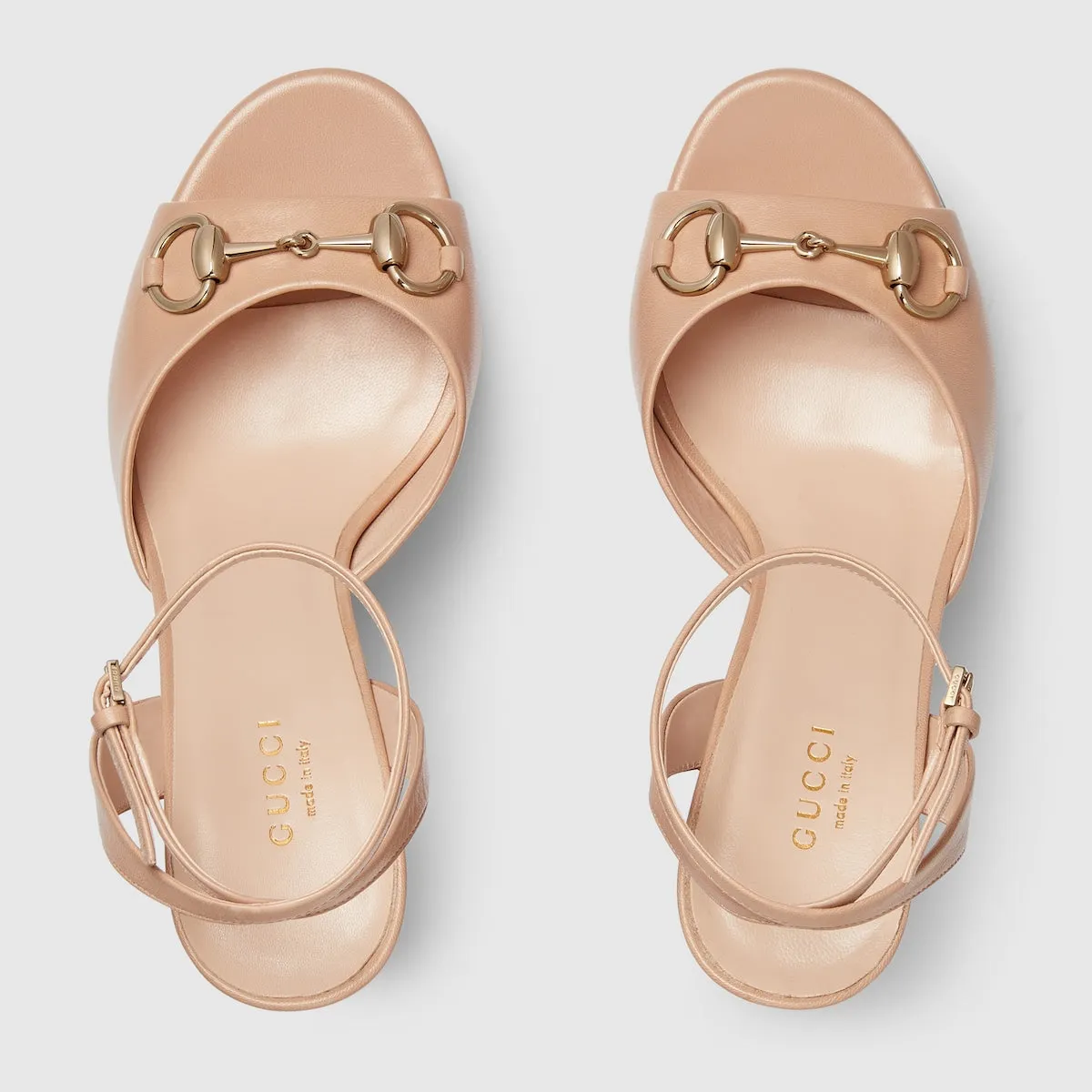 Platform leather sandal