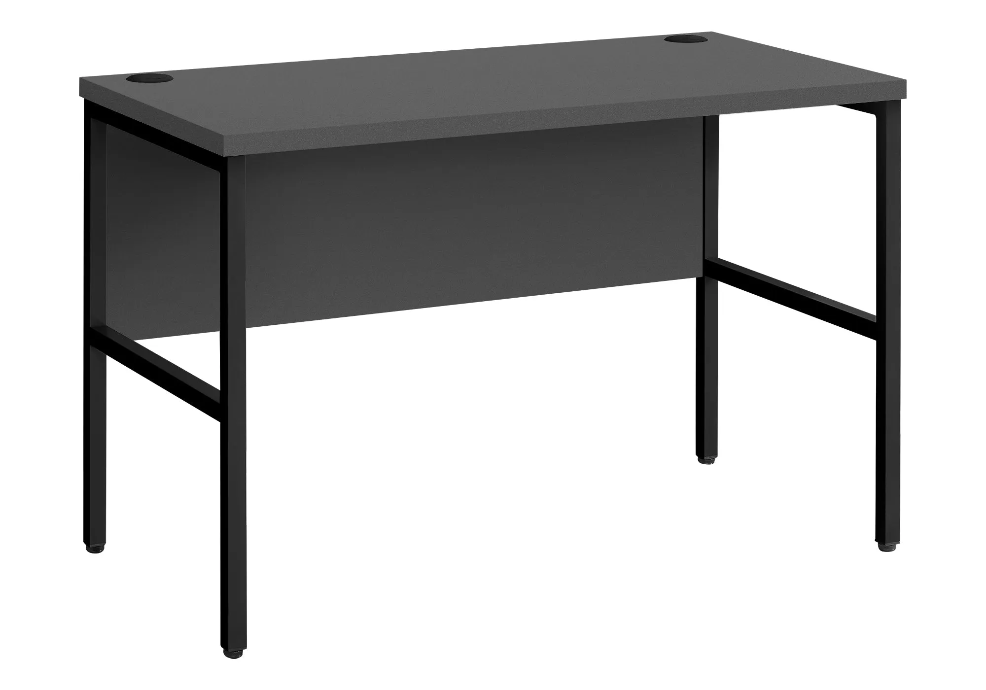 ProWork Executive Desk - 48 inch | Commercial Grade, Grey Laminate, Black Metal, Modern Design