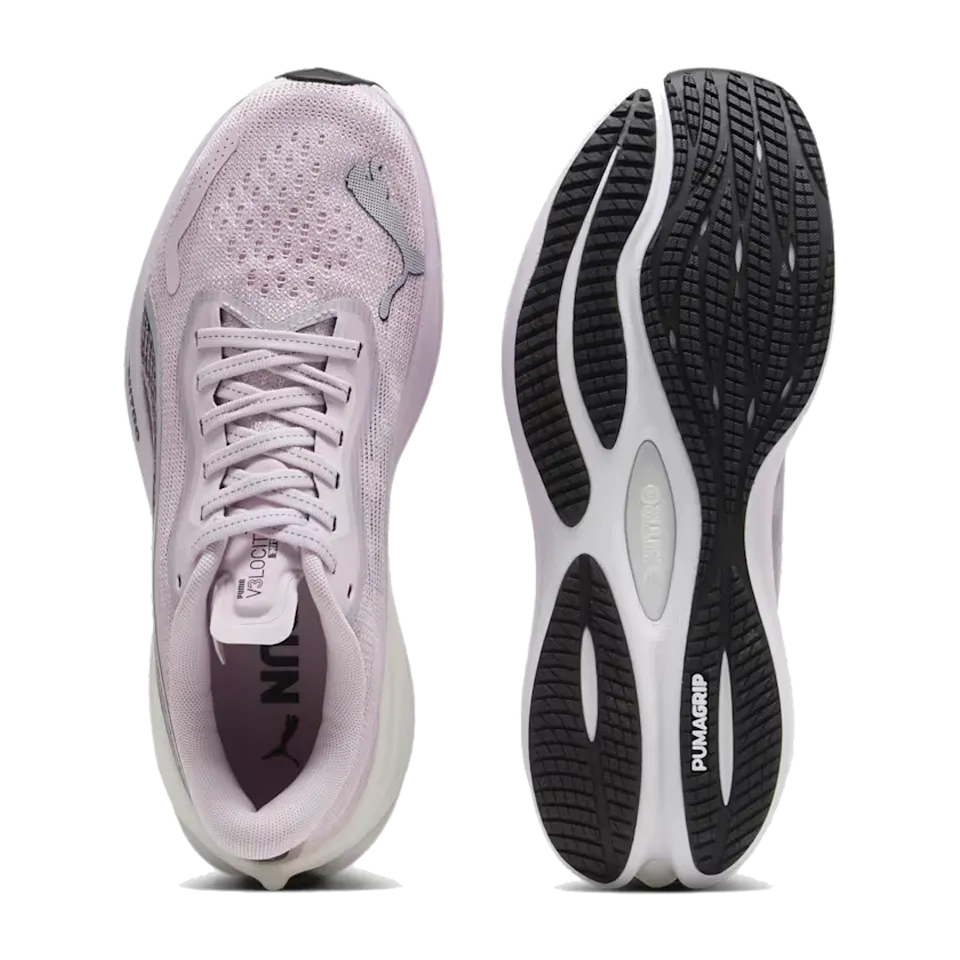 PUMA Women's Velocity NITRO 3 Radiant Run Grape Mist/PUMA Black
