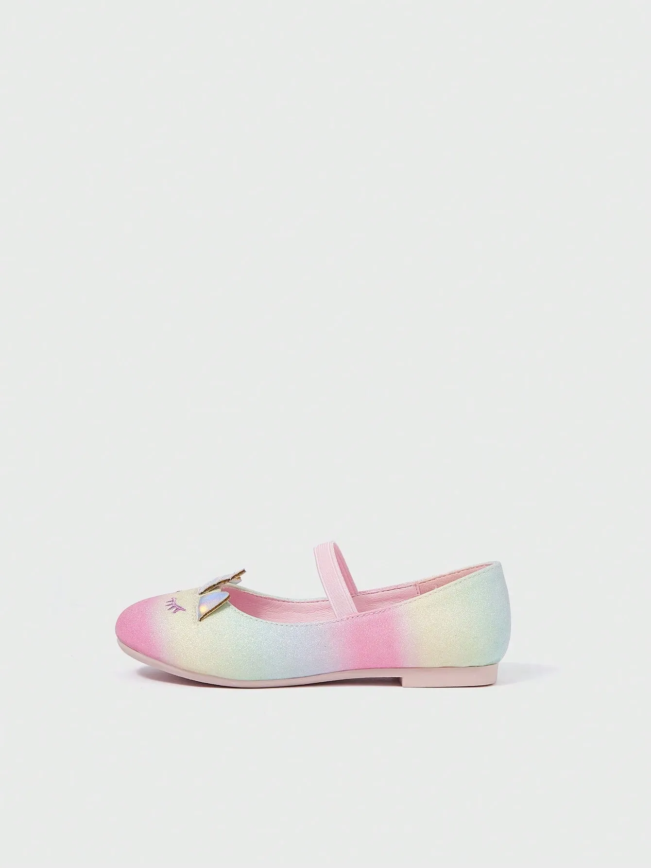 Rainbow Style Cartoon Unicorn Flat Shoes