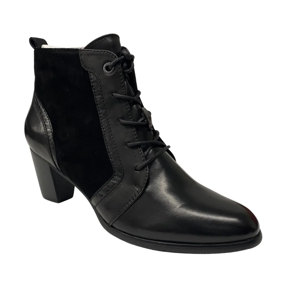 Regarde Le Ciel Sonia 140 Black Glove Leather Bootie (Women's)