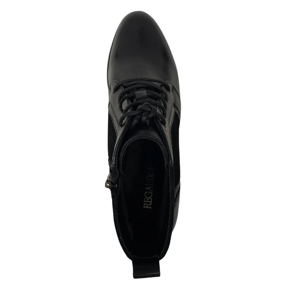 Regarde Le Ciel Sonia 140 Black Glove Leather Bootie (Women's)