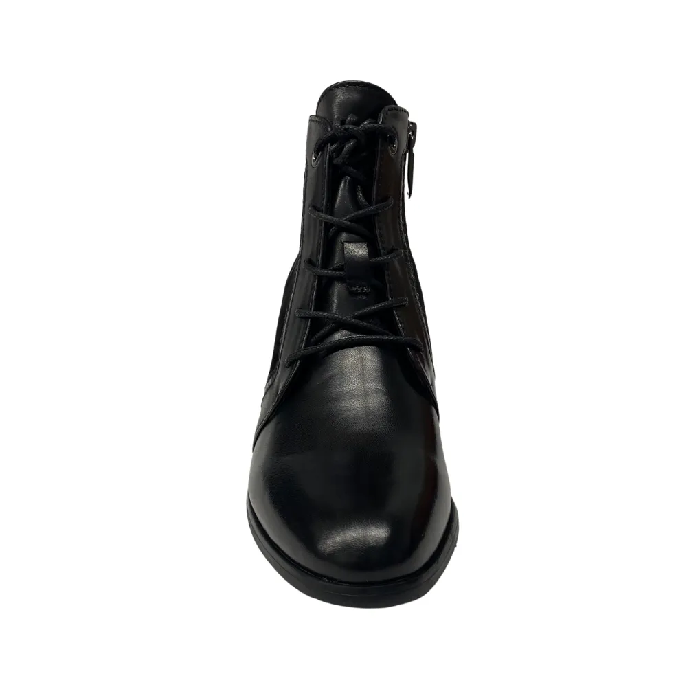 Regarde Le Ciel Sonia 140 Black Glove Leather Bootie (Women's)