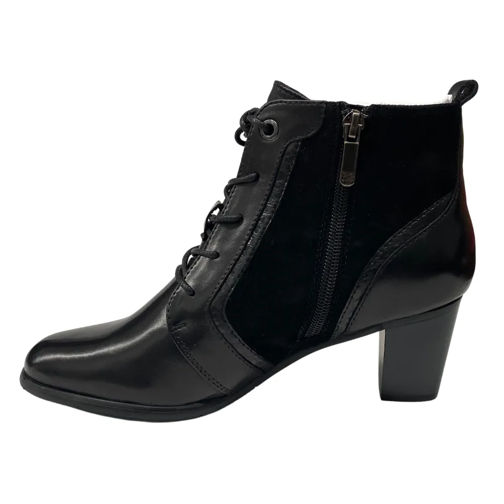 Regarde Le Ciel Sonia 140 Black Glove Leather Bootie (Women's)