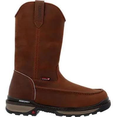 Rocky Men's Rams Horn 11" Soft Toe WP Work Boot -Crazy Horse- RKK0441