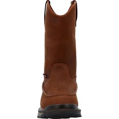 Rocky Men's Rams Horn 11" Soft Toe WP Work Boot -Crazy Horse- RKK0441