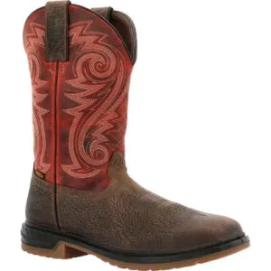 Rocky Men's Worksmart 11" WP Comp Toe Western Work Boot -Brown- RKW0385