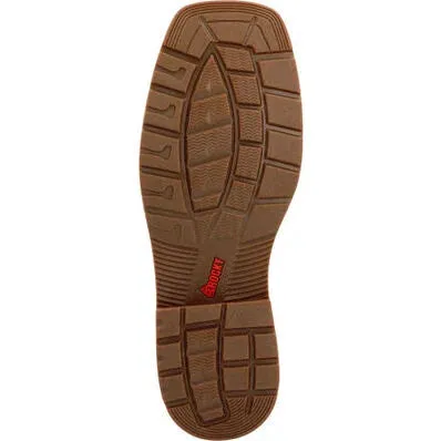 Rocky Men's Worksmart 11" WP Comp Toe Western Work Boot -Brown- RKW0385