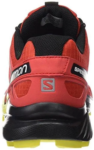 Salomon Men's Speedcross 4 Trail Running Shoes Radiant Red/Black / Corona Yellow 10