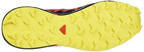 Salomon Men's Speedcross 4 Trail Running Shoes Radiant Red/Black / Corona Yellow 10