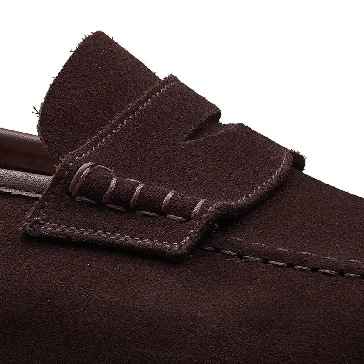 Seaton Dark Oak Suede Unstructured Loafer
