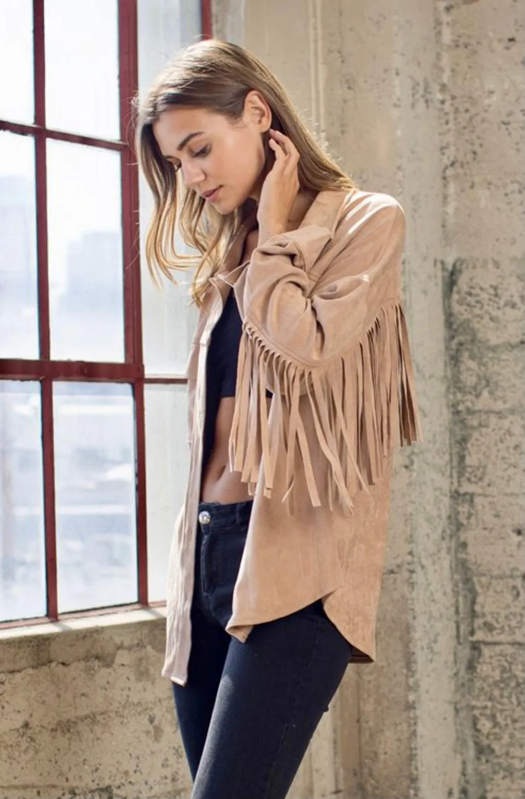 Sierra Suede Fringe Jacket