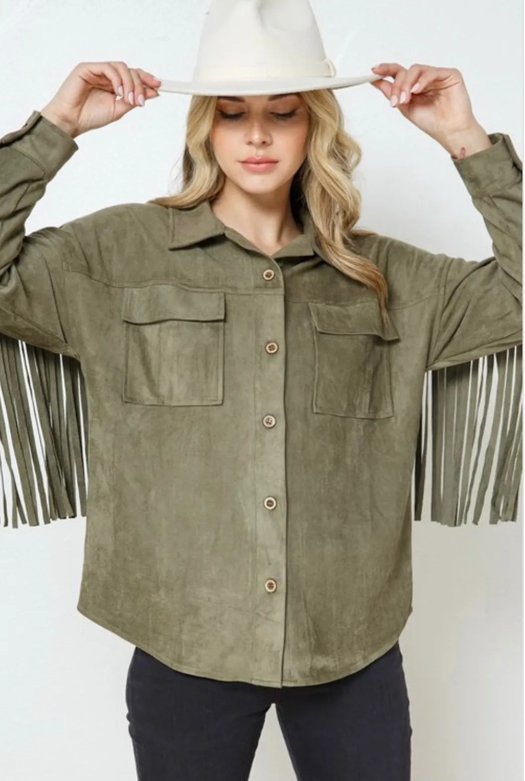 Sierra Suede Fringe Jacket