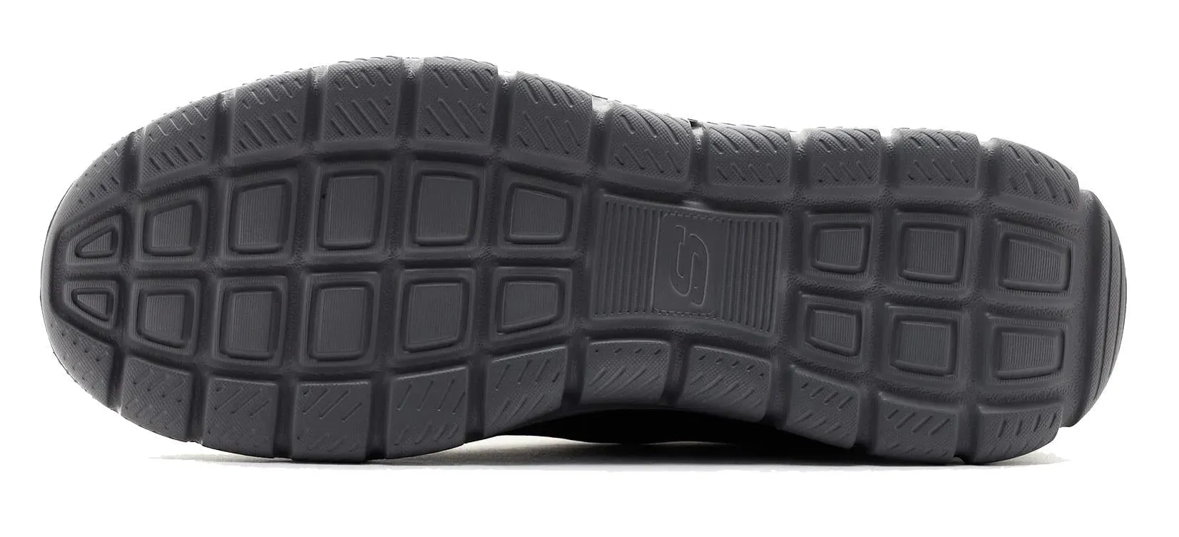 Skechers Track Broader Black Charcoal Mens Trainers Shoes