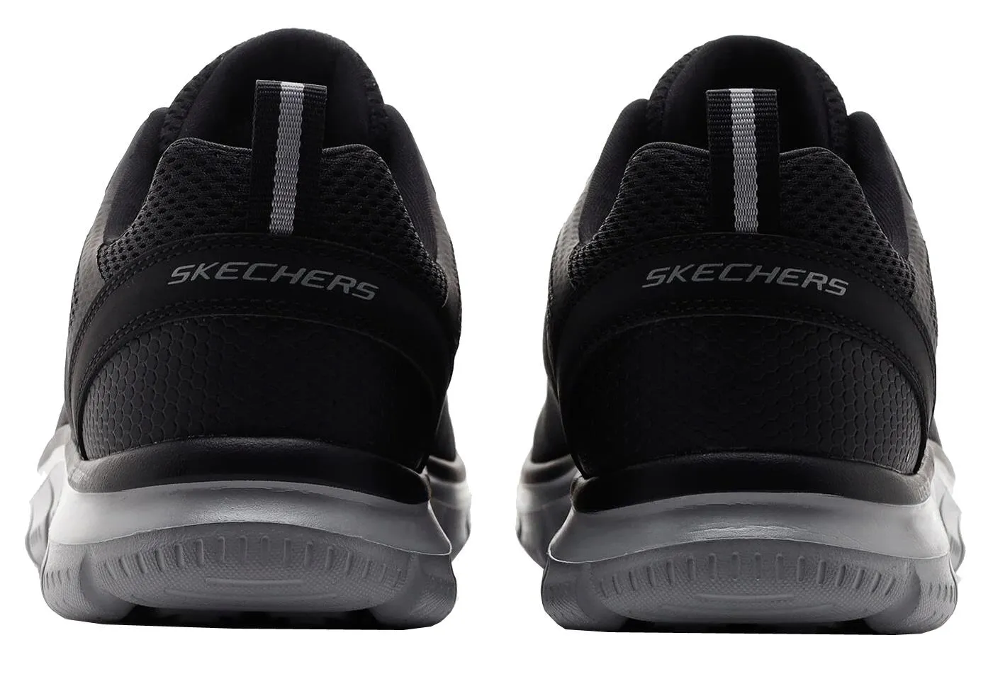 Skechers Track Broader Black Charcoal Mens Trainers Shoes