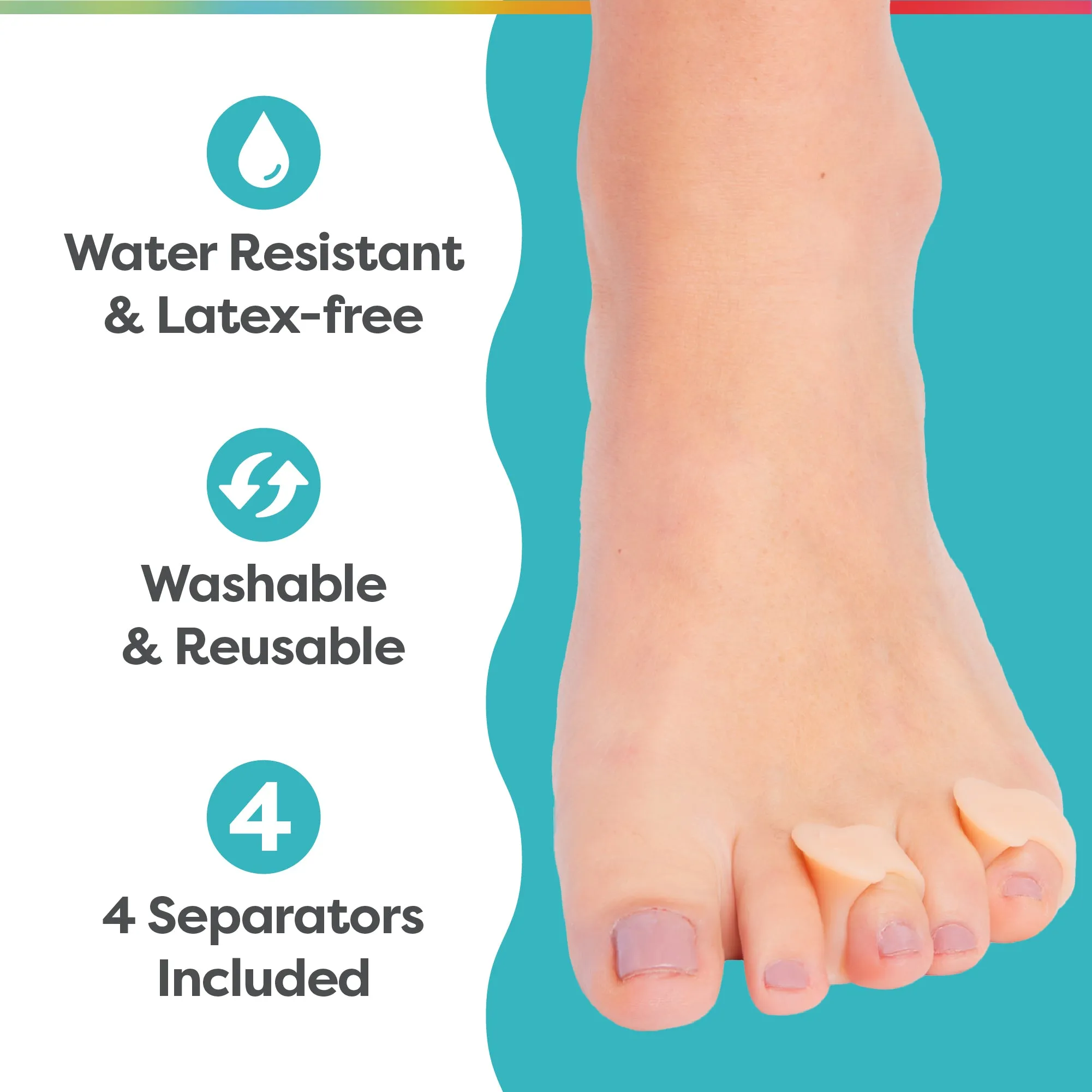 Small Single Loop Toe Spacer for Bunionettes