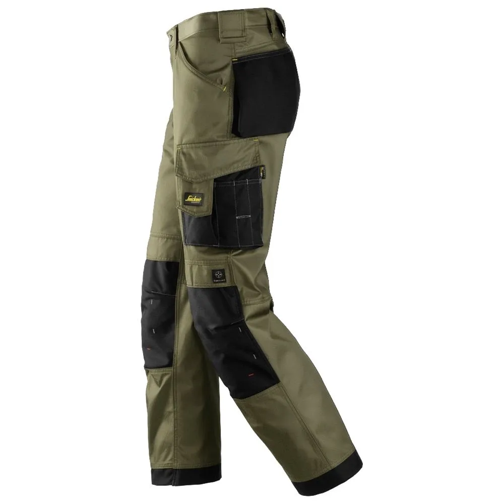 Snickers&#x20;3312&#x20;Craftsmen,&#x20;Work&#x20;Trousers&#x20;DuraTwill&#x20;-&#x20;Olive&#x20;Green