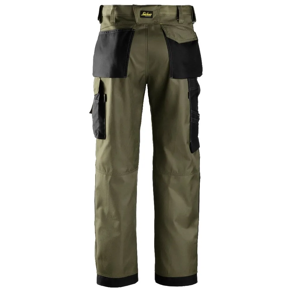 Snickers&#x20;3312&#x20;Craftsmen,&#x20;Work&#x20;Trousers&#x20;DuraTwill&#x20;-&#x20;Olive&#x20;Green