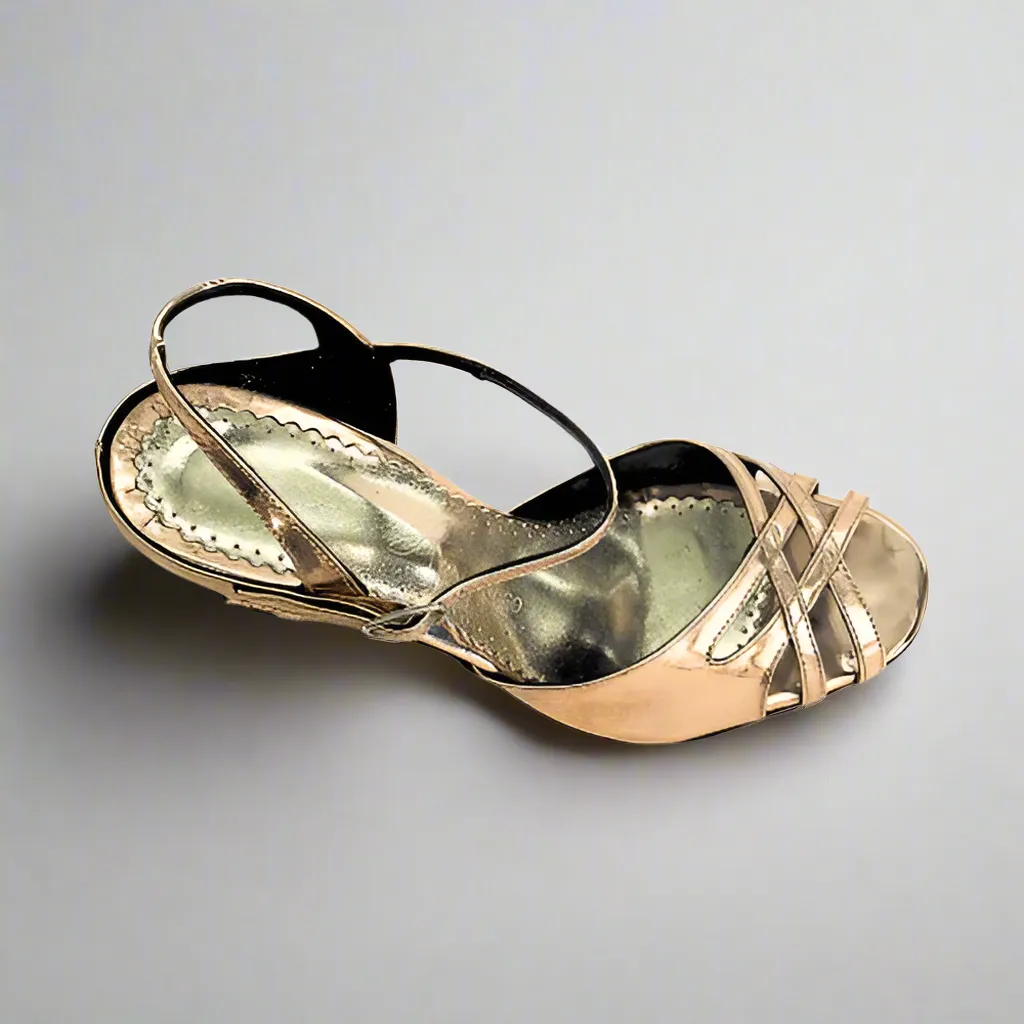 Splendid - Metallic Bronze Argentine Tango Dance Shoes (Suede Sole)