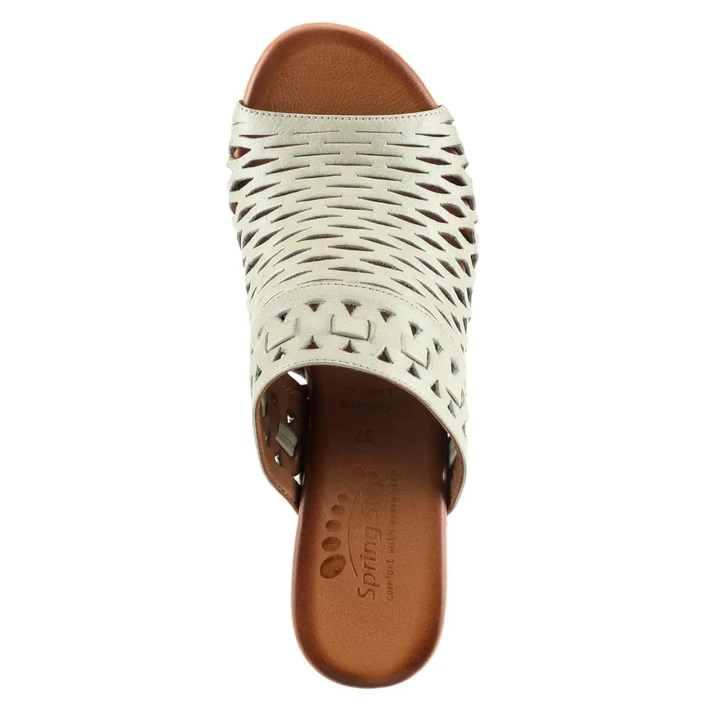 Spring Step Shoes Anika Leather Slide Sandals