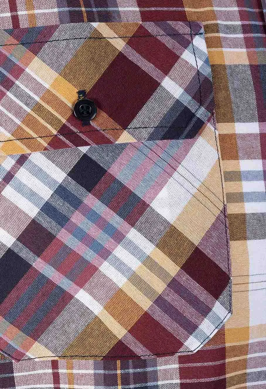 Storvik&#x20;Farsund&#x20;Work&#x20;Shirt&#x20;Cotton&#x20;-&#x20;Red&#x20;Plaid