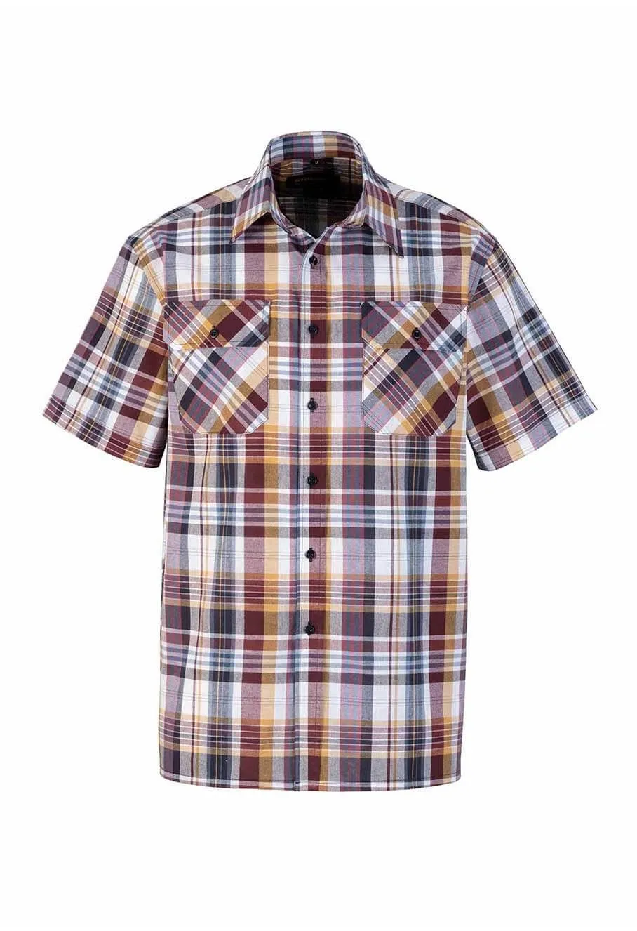 Storvik&#x20;Farsund&#x20;Work&#x20;Shirt&#x20;Cotton&#x20;-&#x20;Red&#x20;Plaid