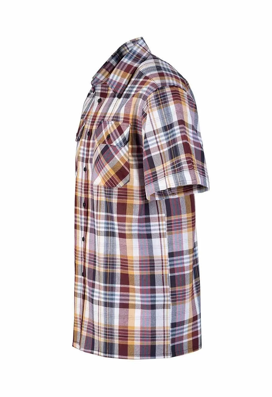 Storvik&#x20;Farsund&#x20;Work&#x20;Shirt&#x20;Cotton&#x20;-&#x20;Red&#x20;Plaid