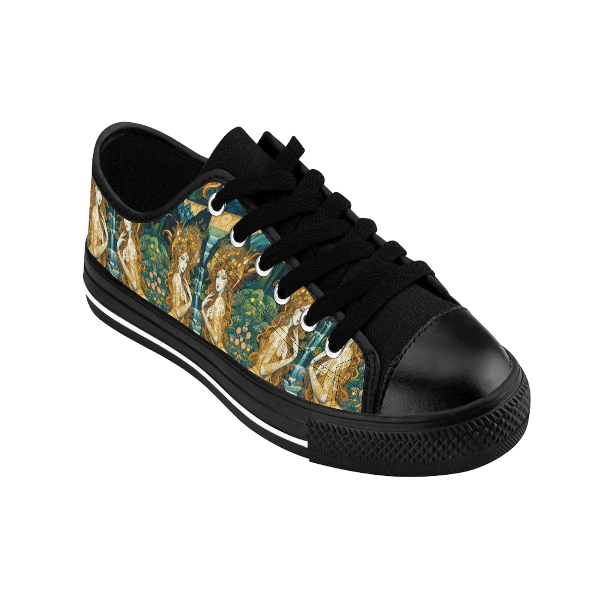 Stylish Men's Sneakers with Water Nymphs Design by Gregg Acini Adoree Designs