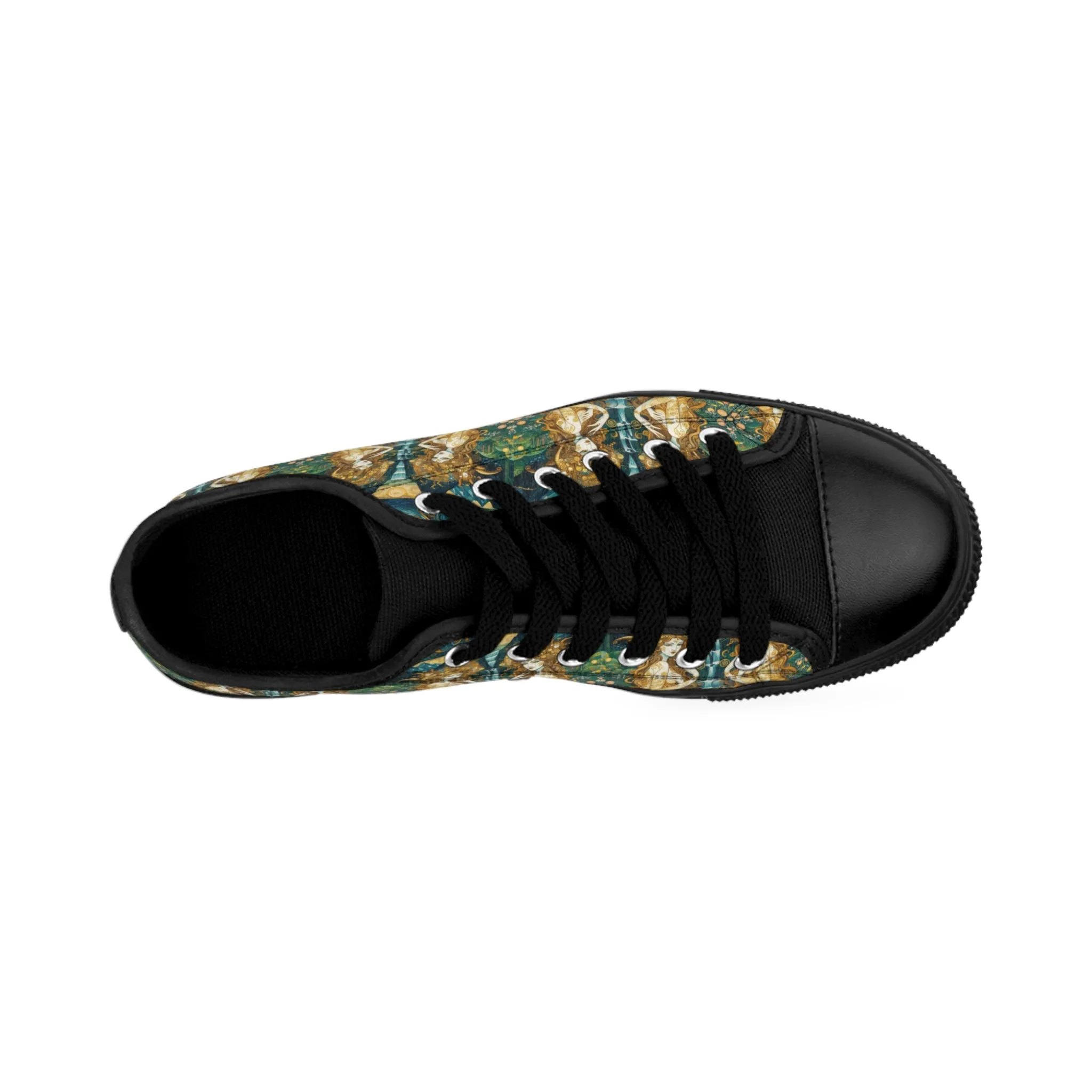 Stylish Men's Sneakers with Water Nymphs Design by Gregg Acini Adoree Designs
