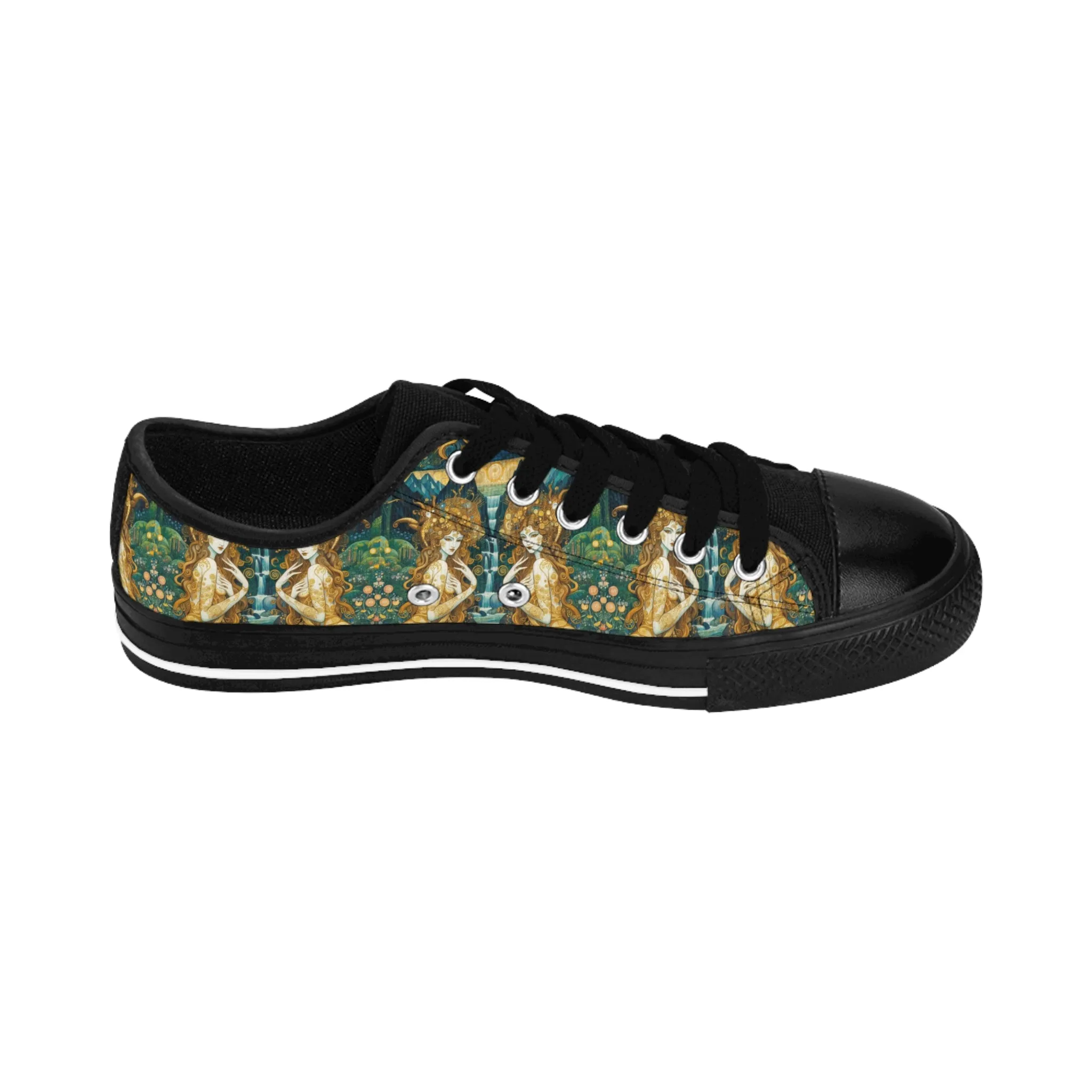 Stylish Men's Sneakers with Water Nymphs Design by Gregg Acini Adoree Designs