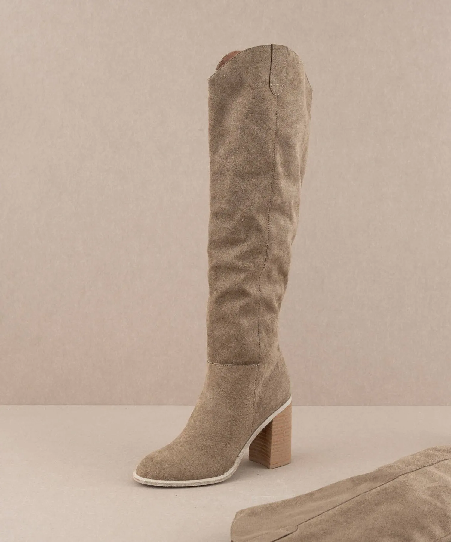 The Stephanie Taupe | Knee-High Boots