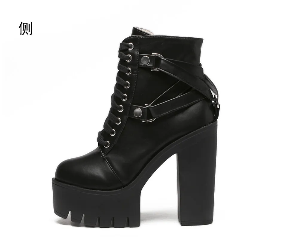 Thick Heel Nightclub Stage DJ Boots
