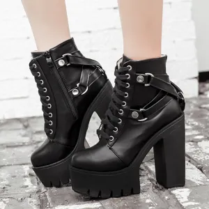 Thick Heel Nightclub Stage DJ Boots