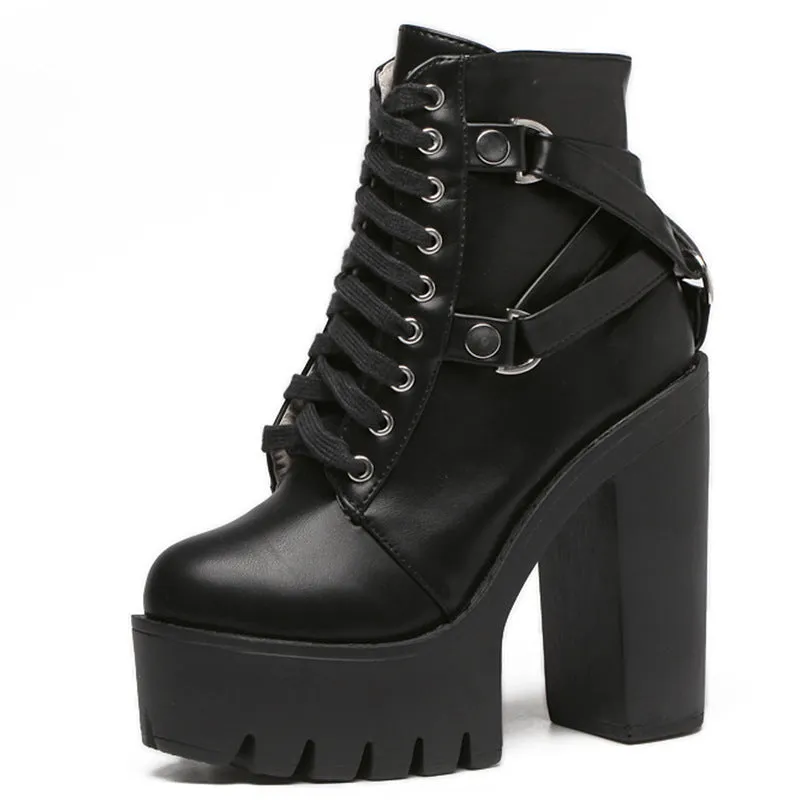 Thick Heel Nightclub Stage DJ Boots